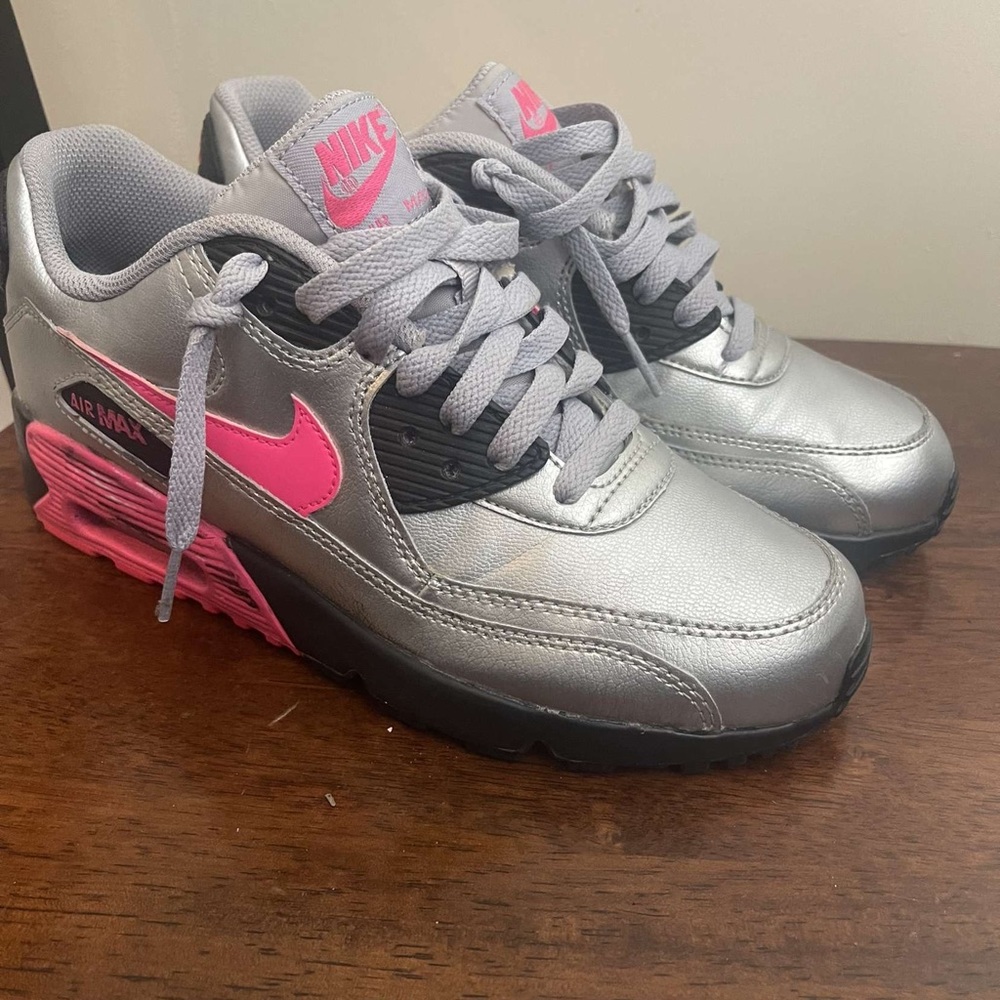 Nike Air Max 90 ltr gs metallic silver pink